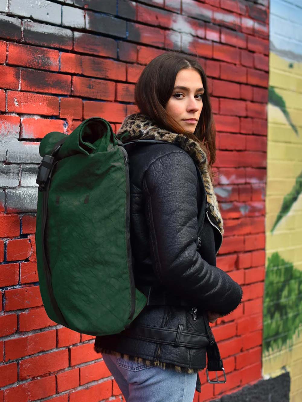 Airpaq Rucksack Rolltop BIQ - grün gefärbt