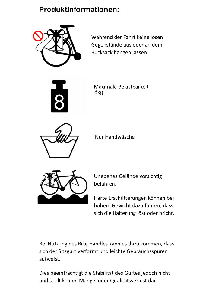 Airpaq Radaufhängung für Fahrrad Gepäckträger