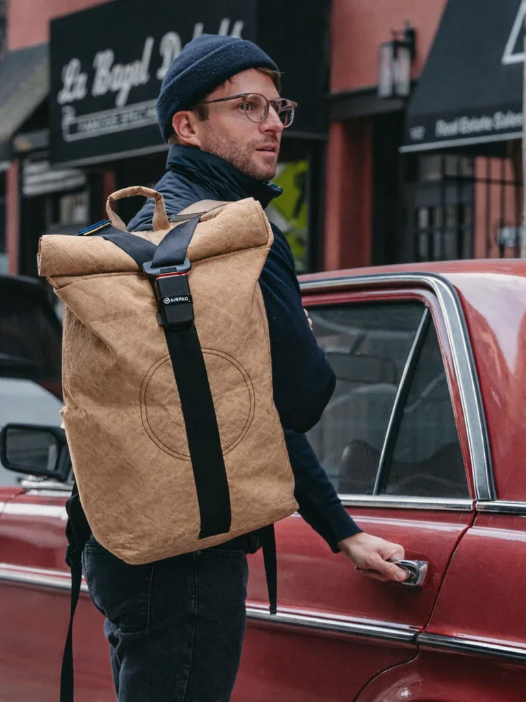 Airpaq Rucksack Rolltop BIQ - beige gefärbt