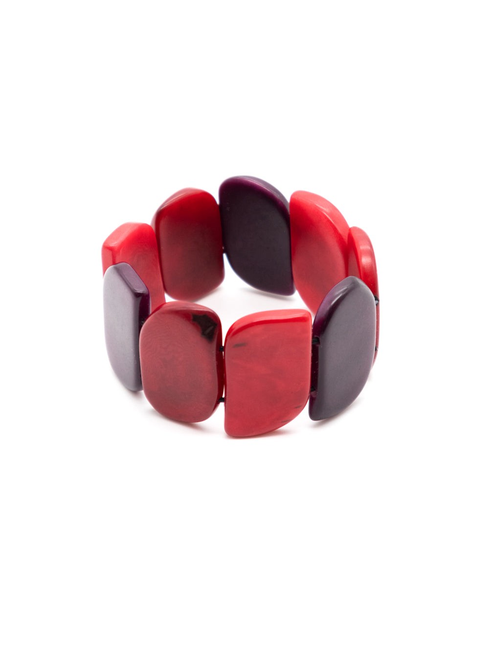 Pulsera Ecoapu Rojo Mix - La Nuez de Tagua