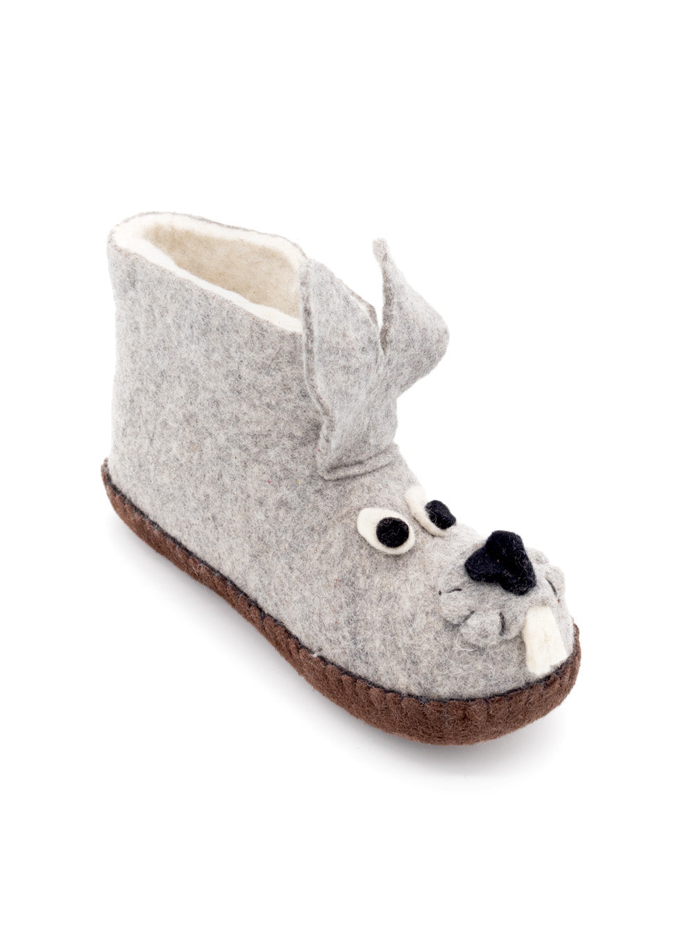 Mini mongs Bunny grau - Kinderhausschuhe/Kinderpantoffeln
