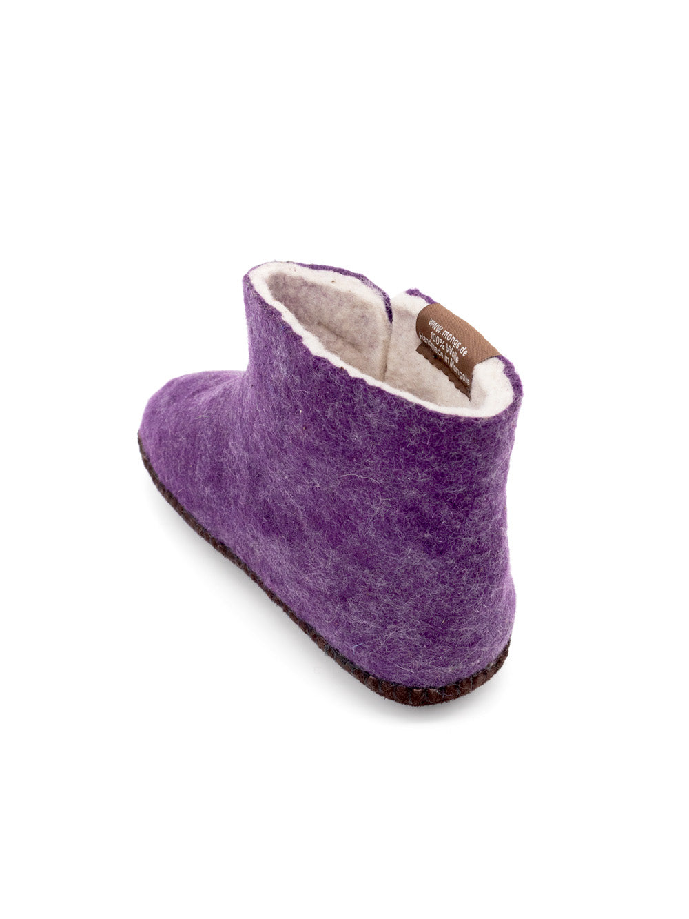 Mini mongs Uni violet with leaf - Children's slippers/Kids' slippers