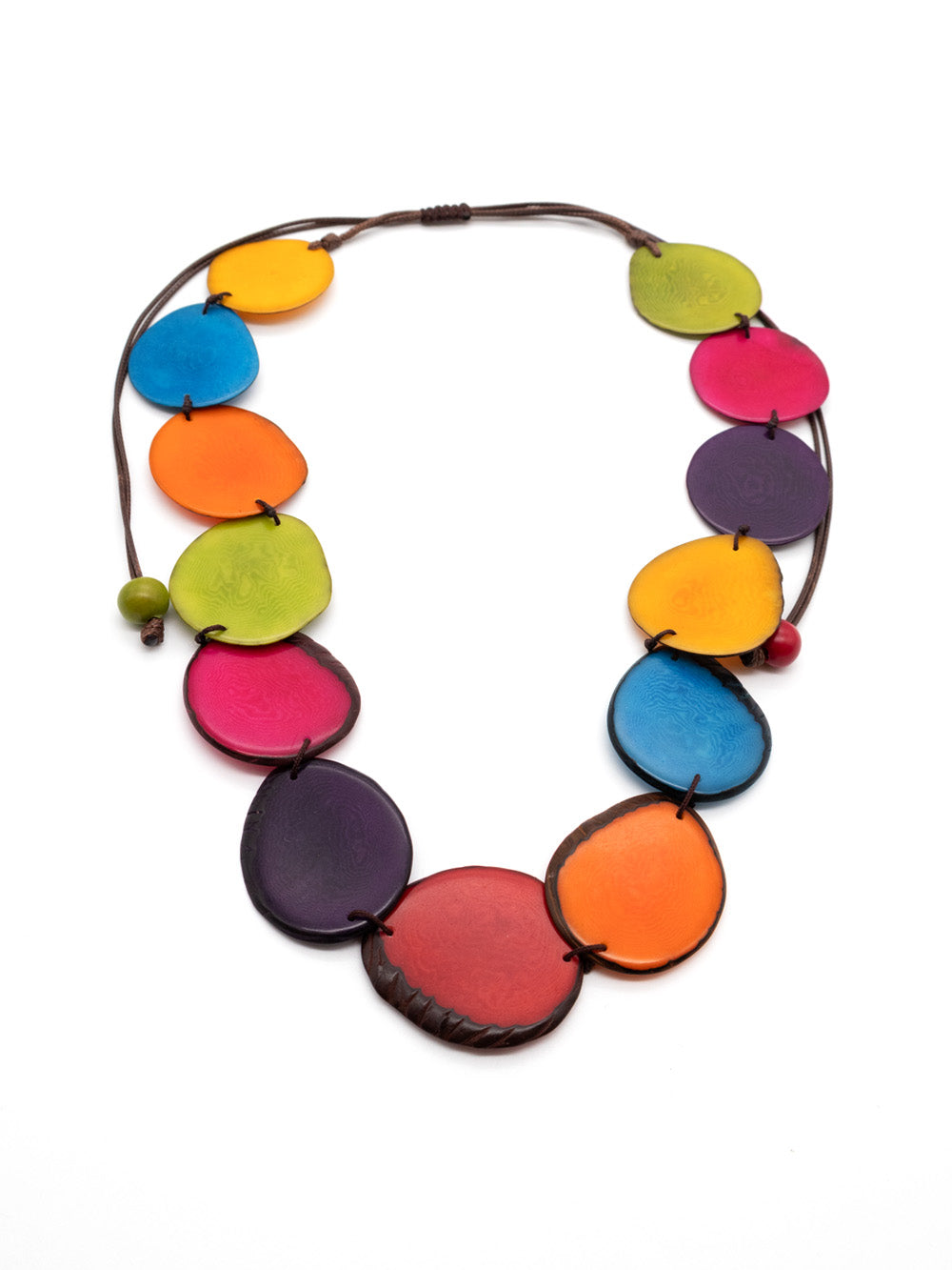 Necklace Carla colorful - La Tagua Nut