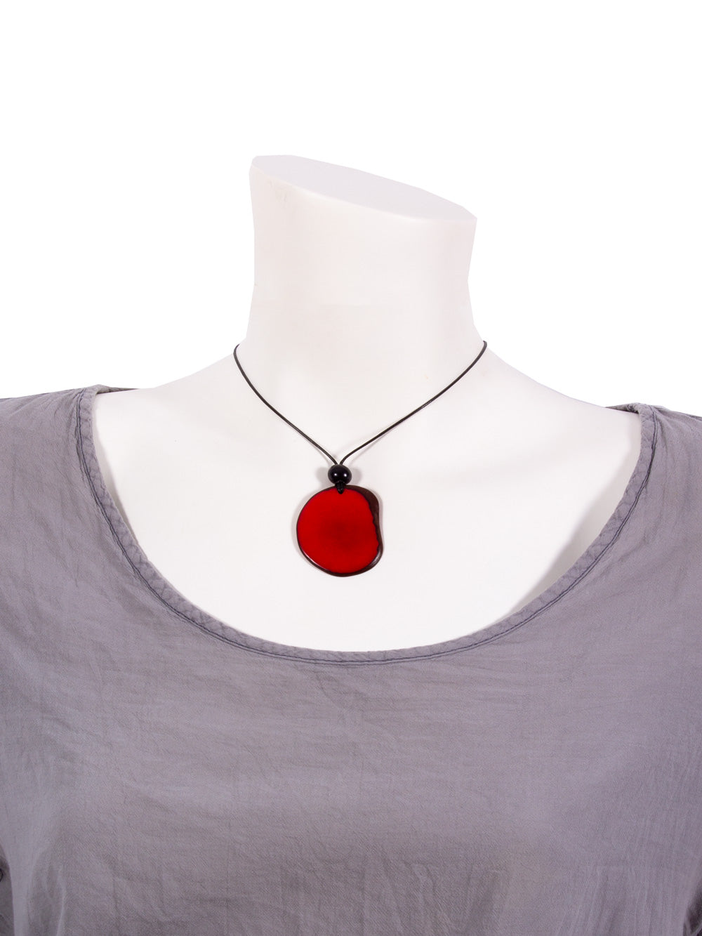 Necklace Laura Red - Tagua Nut