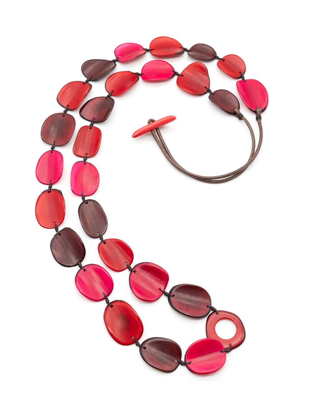 Necklace Gabi Red - Tagua Nut