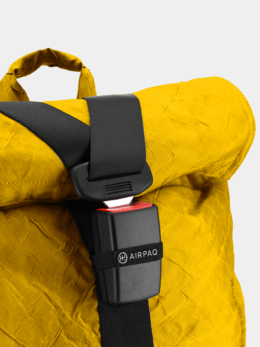 Airpaq Rucksack Rolltop BIQ - gelb gefärbt