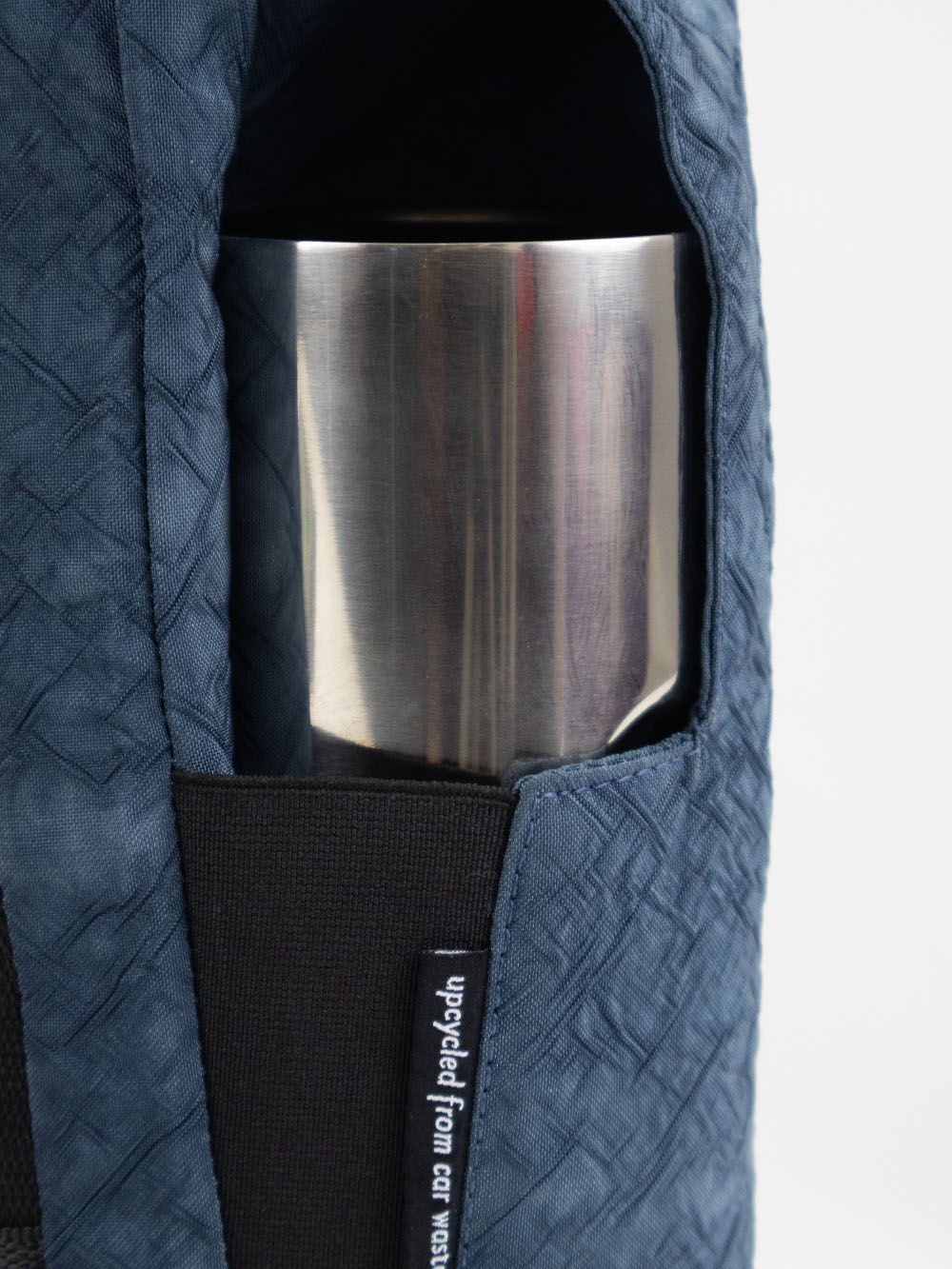Airpaq backpack roll top - blue/white colored 