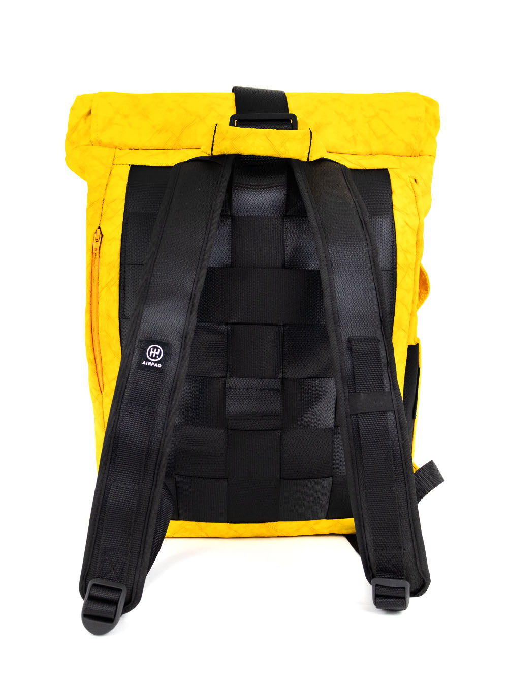 Airpaq backpack roll top - colored yellow 