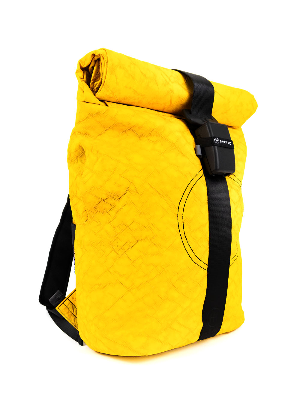 Airpaq backpack roll top - colored yellow 