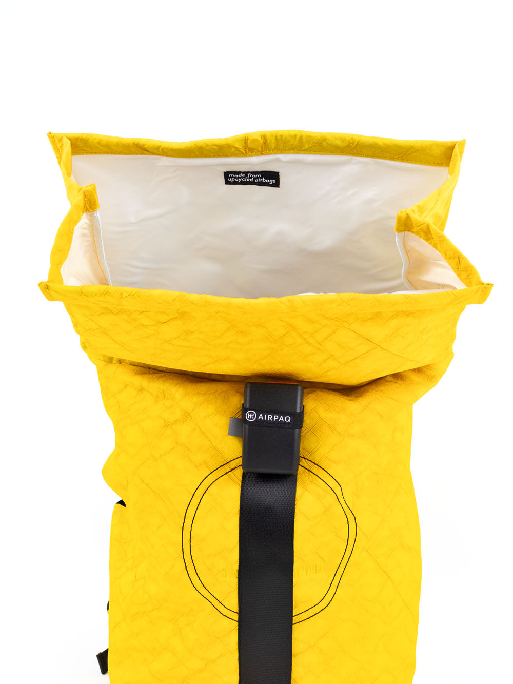 Airpaq backpack roll top - colored yellow 