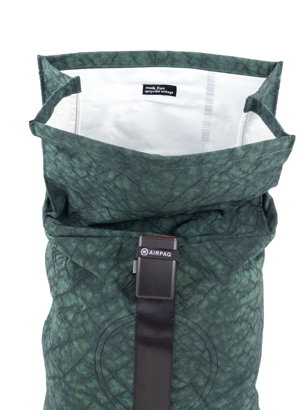 Airpaq Rucksack Rolltop - grün gefärbt
