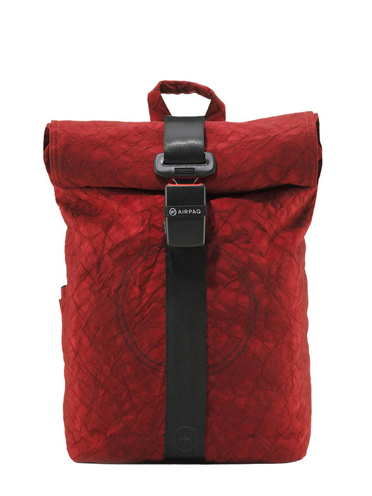 Airpaq Rucksack Rolltop - rot gefärbt