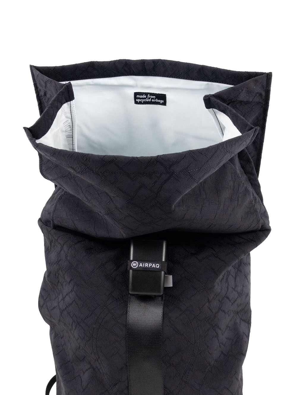 Airpaq backpack roll top - colored black 