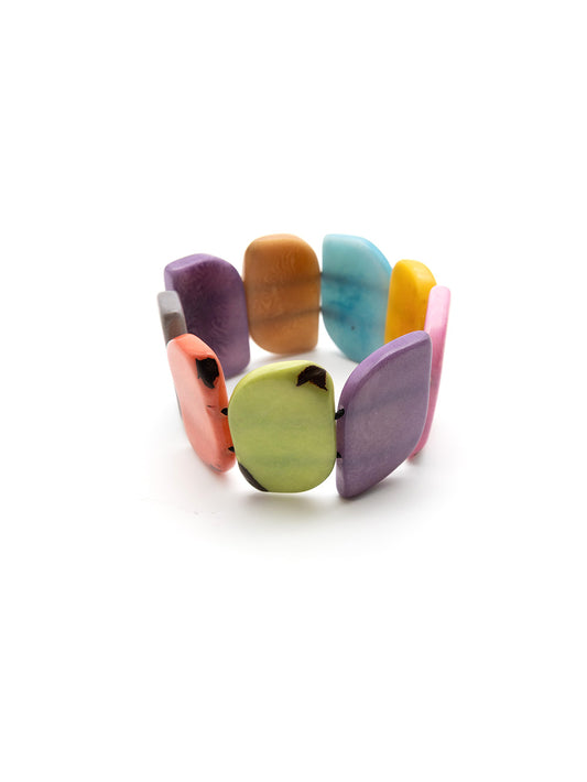Bracelet Ecoapu Colorful Pastel - The Tagua Nut
