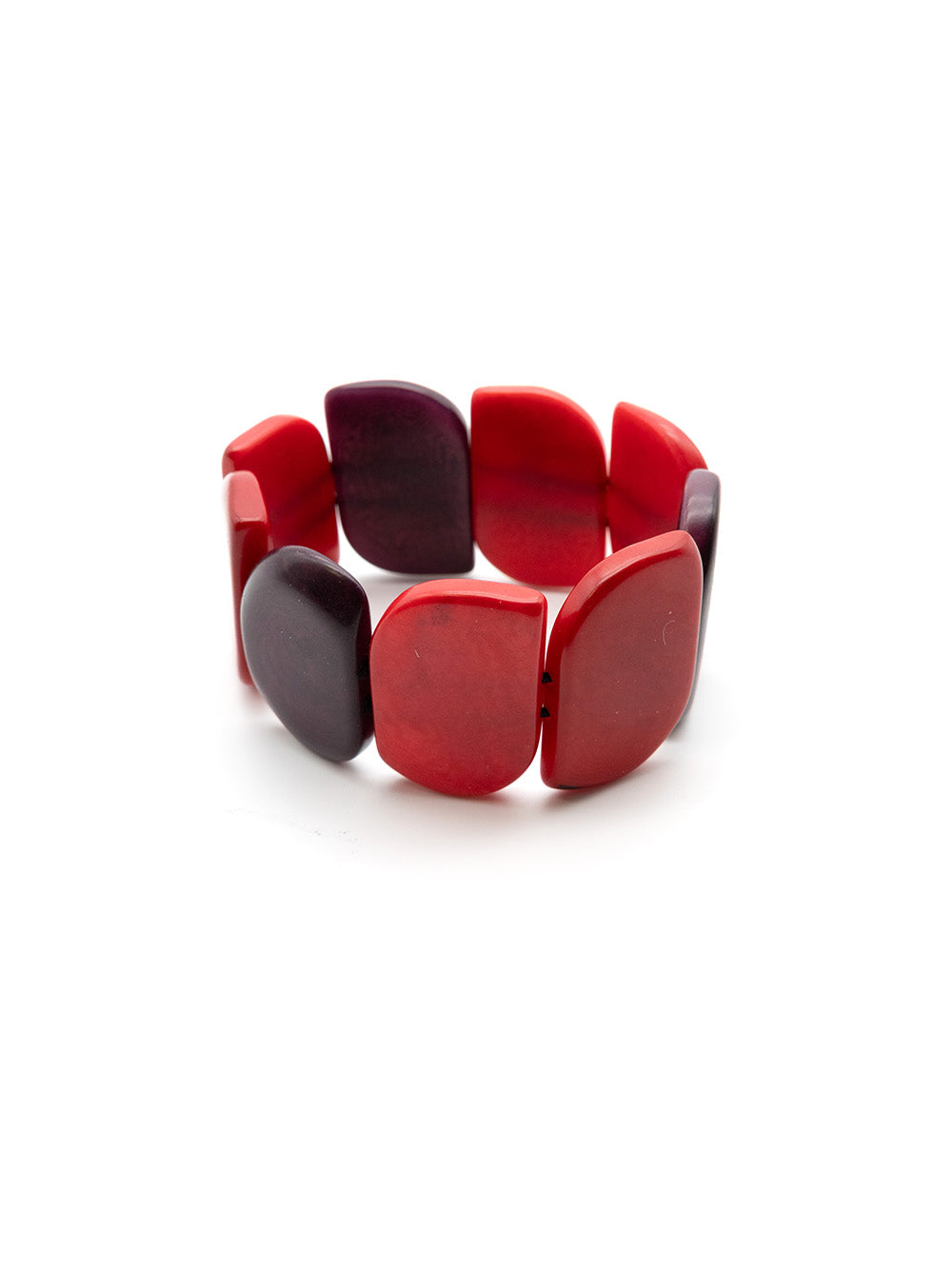 Pulsera Ecoapu Rojo Mix - La Nuez de Tagua