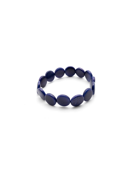 Armband Fichipu Dunkelblau - La Tagua Nuss