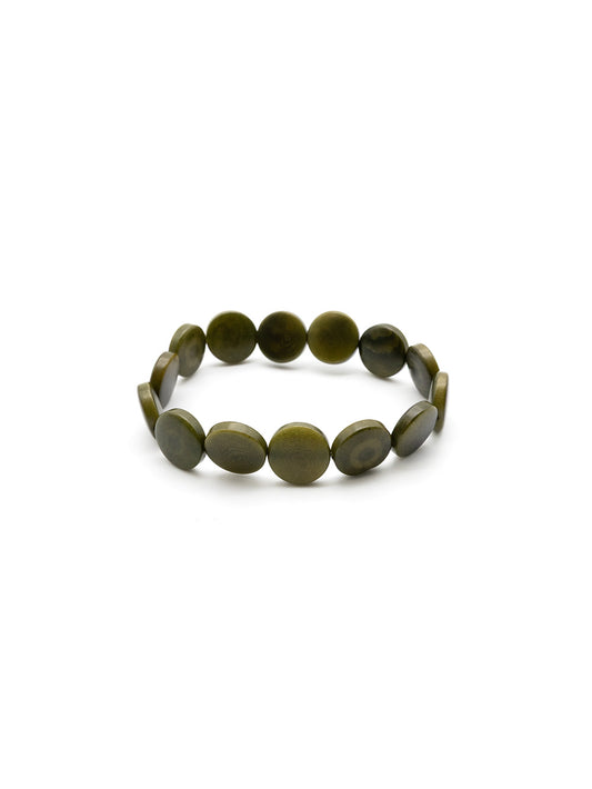 Armband Fichipu Dunkelgrün - La Tagua Nuss