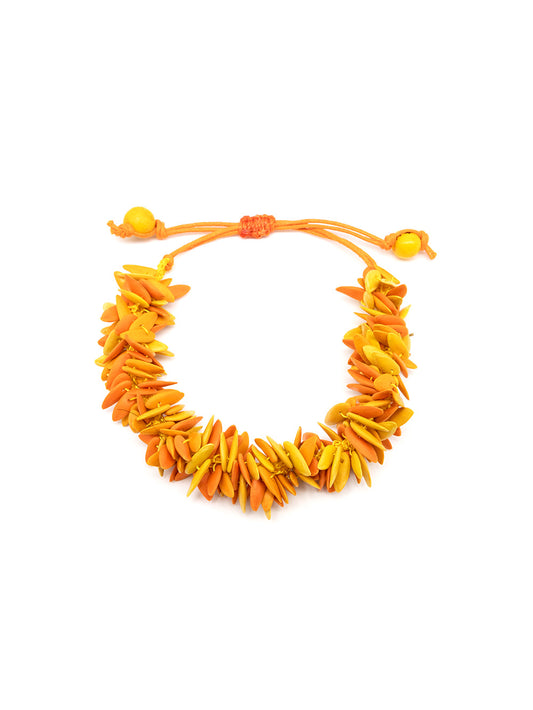 Bracelet Trenzapu yellow - Melon seeds - La Tagua