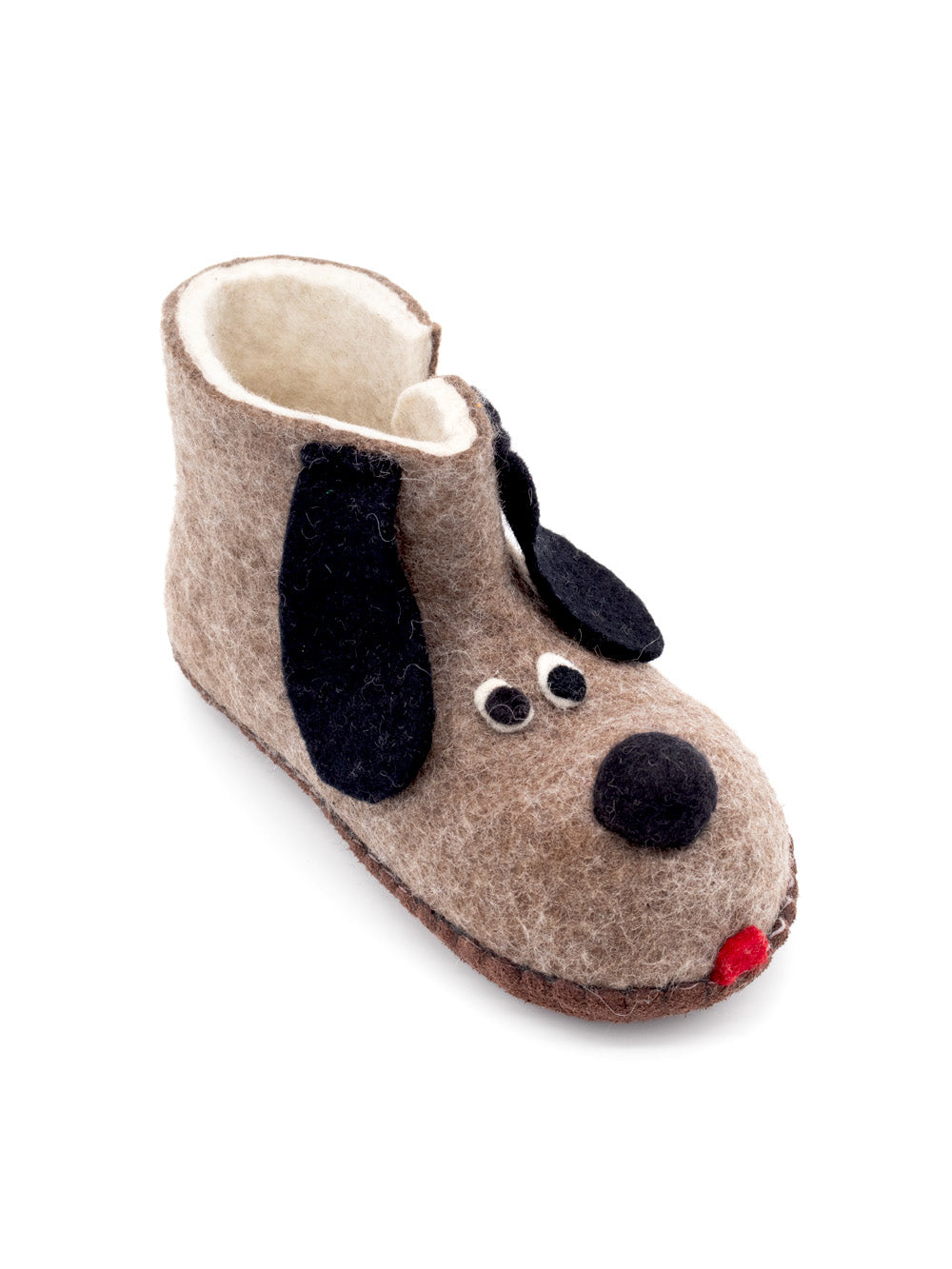 Mini mongs Perro marrón - Zapatillas de casa para niños