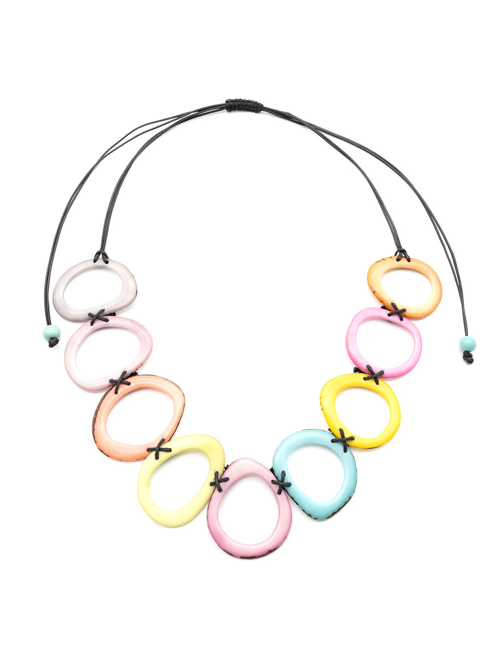 Collar Doni Colores Pastel- Nuez de Tagua