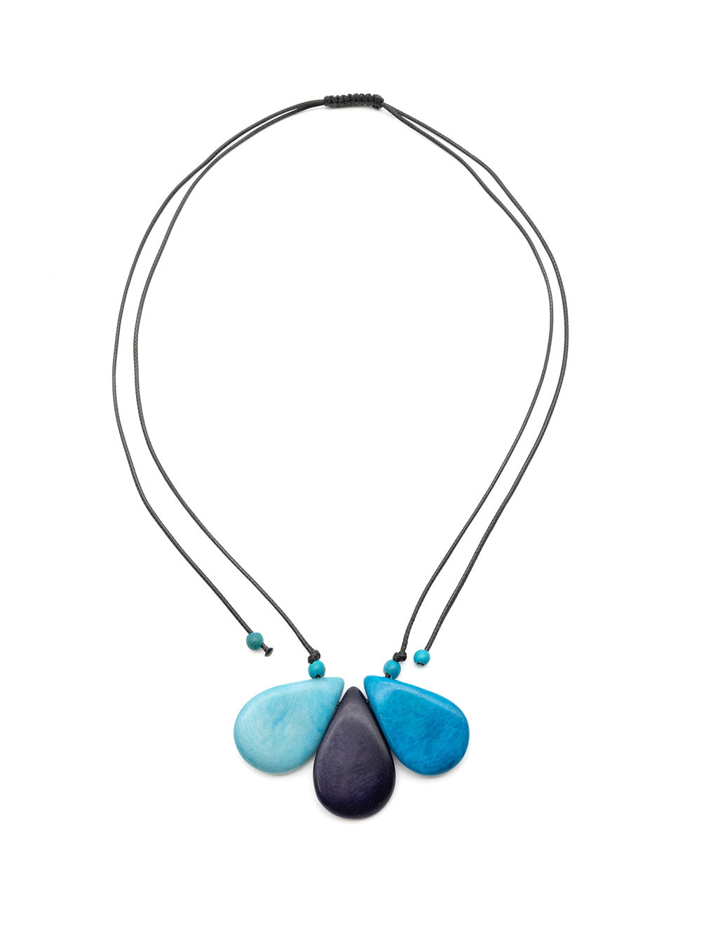Necklace Lilia blue - La Tagua Nut