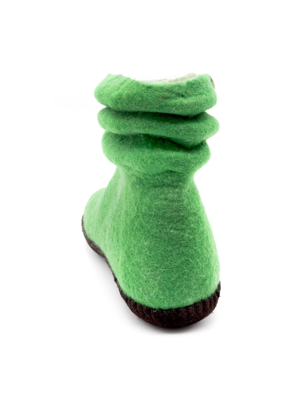 Lady Mongs gray - women's felt slippers