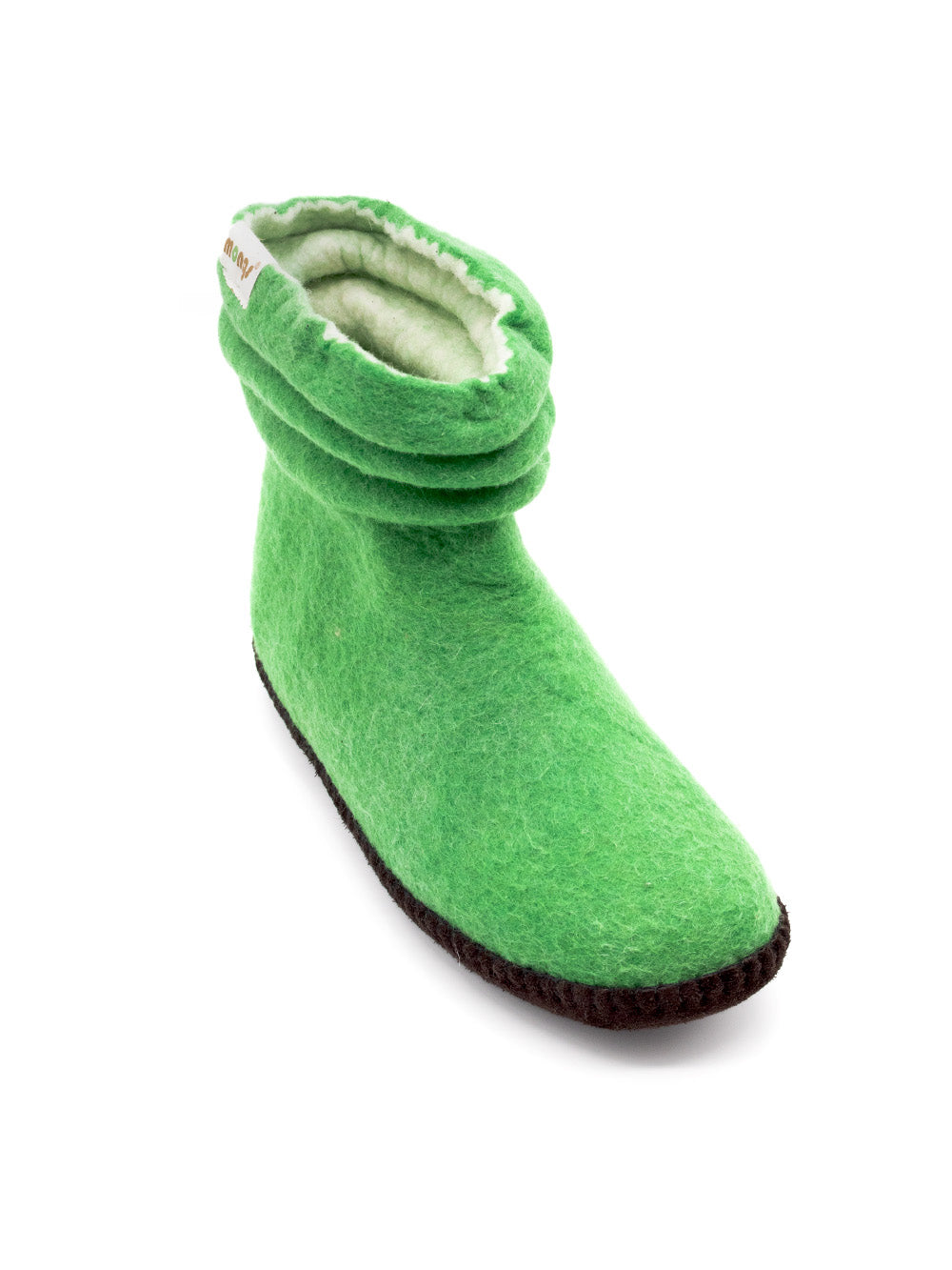 Lady Mongs gray - women's felt slippers
