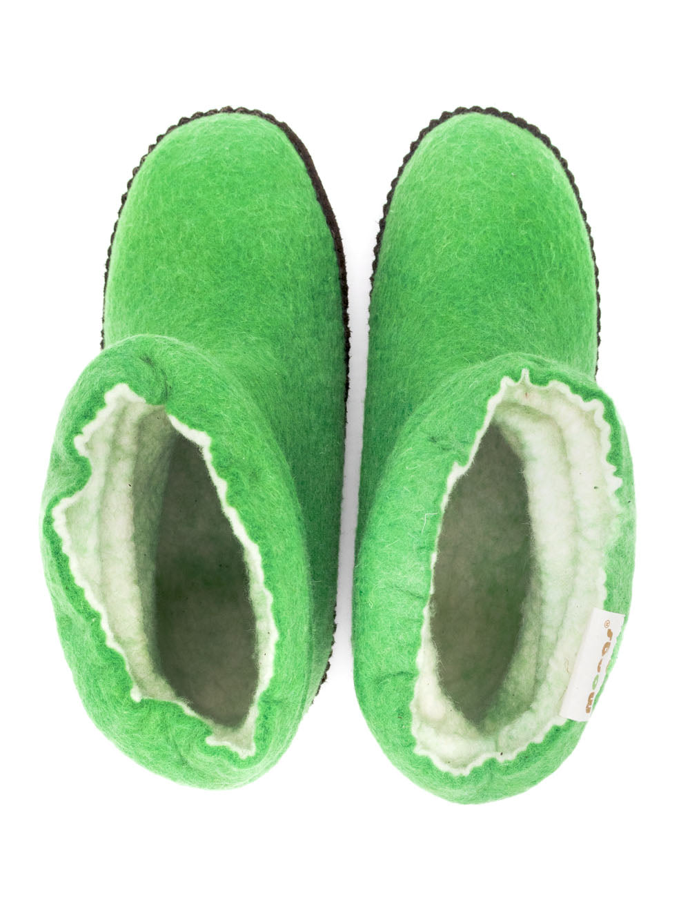 Lady Mongs gray - women's felt slippers