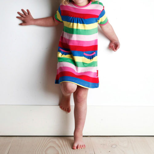 gestreiftes Kinder Kleid - Toby Tiger