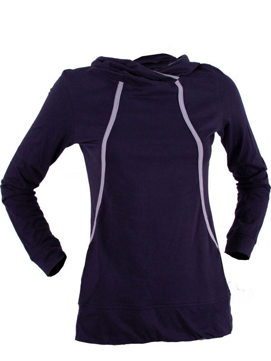 Hoodie mit Kängurutasche dunkelblau